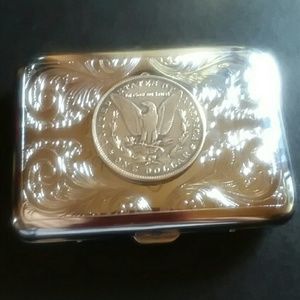 Handmade Metal Credit Card Coin Case